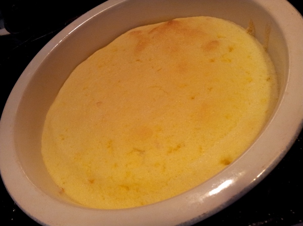This is a pudding I made for a larger family gathering using 4 eggs and 3-4 lemons.